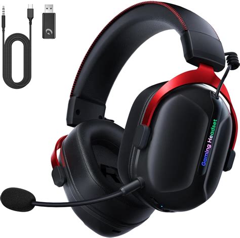 Amazon.com: Tatybo Wireless Gaming Headset for PS4, PS5, PC - 2.4GHz ...