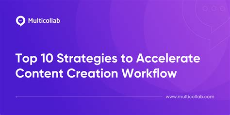 Top 10 Strategies to Accelerate Content Creation Workflow