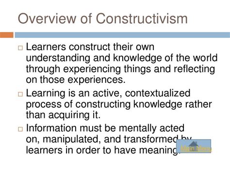 Constructivist Approach to Teaching and Learning