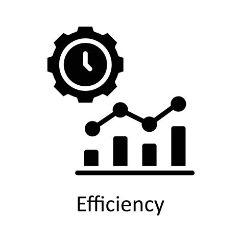 Efficiency vector Solid Icon Design illustration. Time Management ...