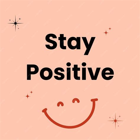 Premium Vector | Stay positive quotes