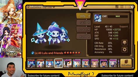 Why you should build and How to Rune Lulu and Friends | Summoners War ...