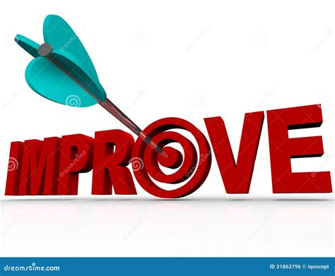 Improve Arrow in Target - Successful Improvement Goal Stock ...