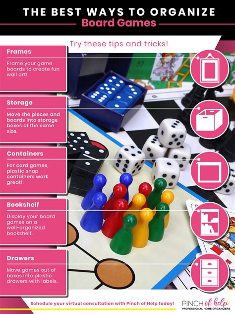 Organizing Board Games | Client Space - Pinch of Help