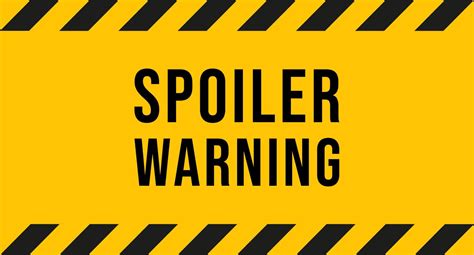 Spoiler warning banner. Isolated vector illustration on white ...