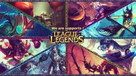 League Of Legends Support Champions Wallpaper