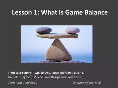 Game Balance 1: What is Game Balance | PDF