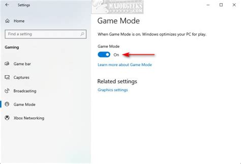 How to Turn On or Off Game Mode in Windows 10 & 11 - MajorGeeks