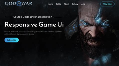 How to Build Responsive Gaming Website using HTML and CSS