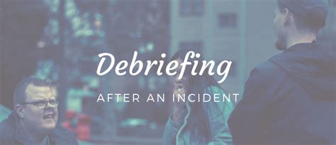 Podcast 029: Debriefing after an incident - Ultimate Youth Worker