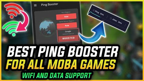 Best Ping Booster For all Moba Games || For Better Performance || Lag ...