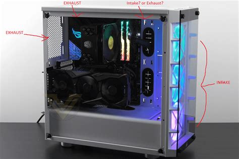 Case fan placement (not my picture but it is my case) - Should I use my ...