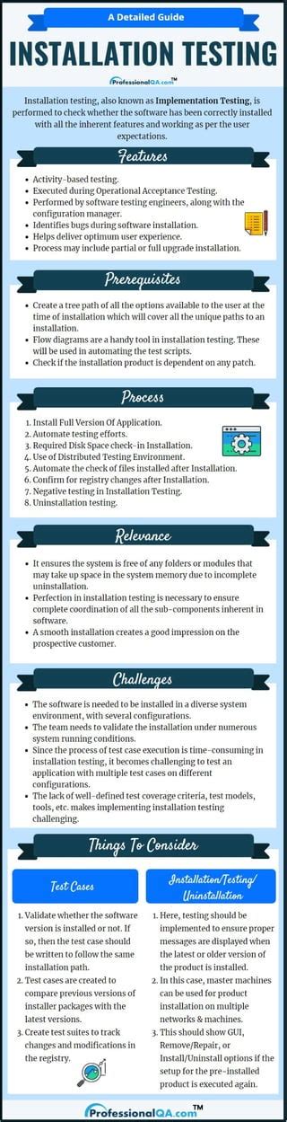 Installation Testing: A Detailed Guide! | PDF | Computer Software and ...