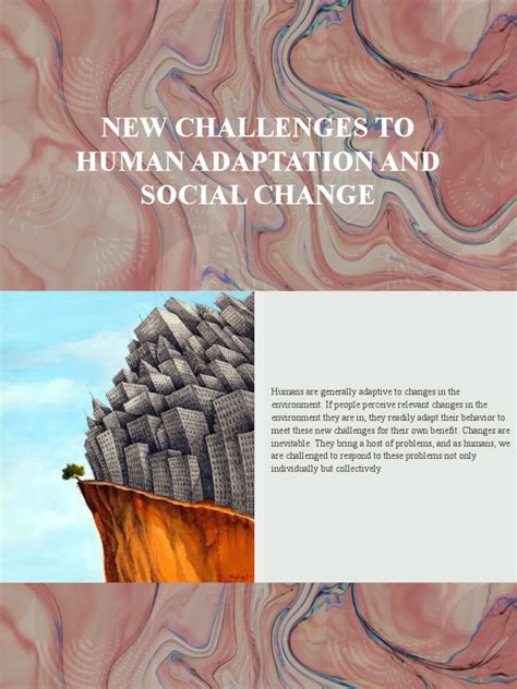 New Challenges To Human Adaptation and Social Change - Group 7 | PDF