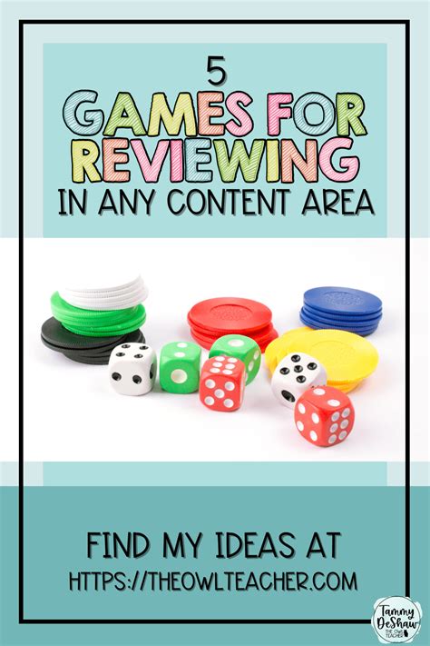 5 Games for Reviewing Any Content - The Owl Teacher by Tammy DeShaw