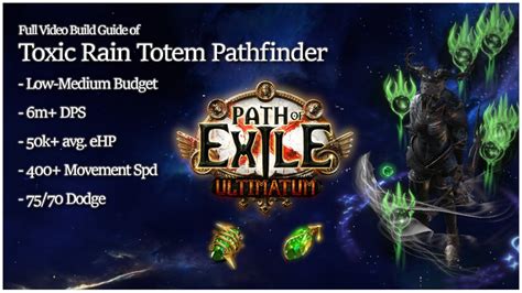 PoE Video Build Guide #1 - Toxic Rain Totem Pathfinder ...