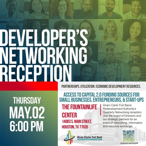 Developer’s Networking Reception, May 2 - 5 Corners District