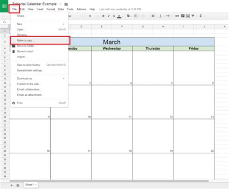 Google Spreadsheet Calendar — db-excel.com