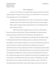 Balancing Free Speech &amp; Moderation in Online Platforms | Course Hero