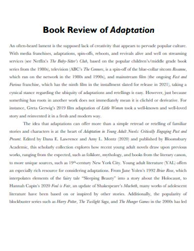 60+ Adaptation Examples to Download