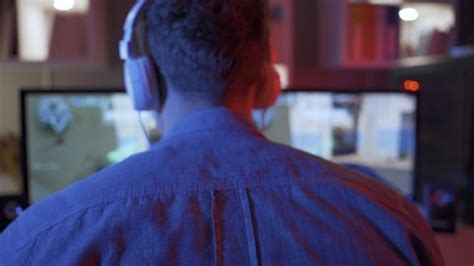 Professional Esports Player Playing Video Game Stock Footage Video (100 ...