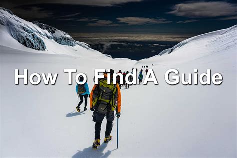 How To Find A Guide