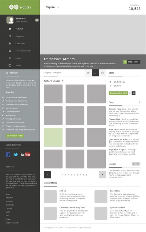 Game Modding Website by azyrusmax | ThemeForest