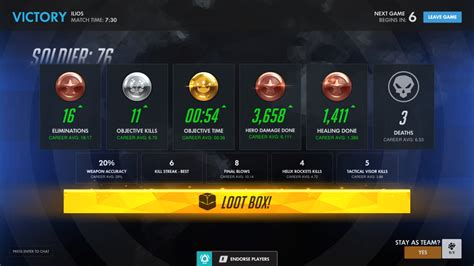 Loot box win - Overwatch | Interface In Game
