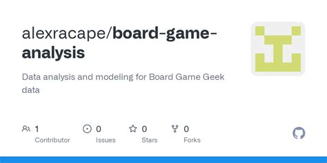 GitHub - alexracape/board-game-analysis: Data analysis and modeling for ...
