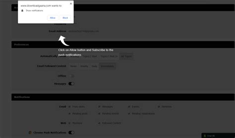 Forum: Enabling browser push notifications - Website Toolbox