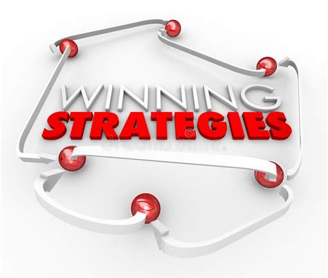 Winning Strategies Game Plan Arrows Diagram Good Process Procedu Stock ...