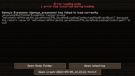 Mod error help : r/ModdedMinecraft