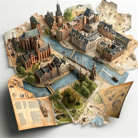 Interactive map with clickable markers and information popups | Premium ...