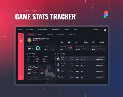 Game Stats Tracker App - Concept :: Behance