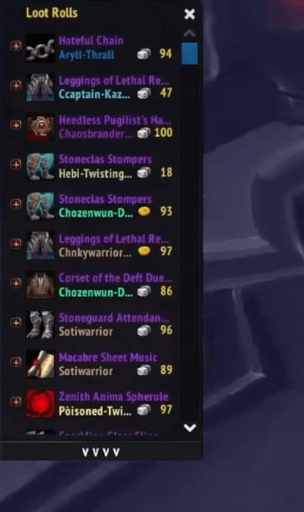 Does anyone know what this Loot Rolls Addon is from? : r/wow