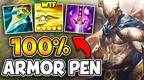 Pantheon but I build 100% Armor Penetration and my Spears do TRUE ...