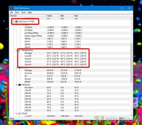 How to Monitor and Check CPU Temperature in Windows 10 - WinBuzzer