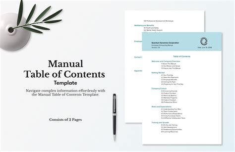 44+ Table of Contents - PDF, DOC, Google Docs