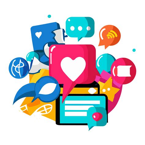 Social media icons clipart transparent background 24029924 PNG