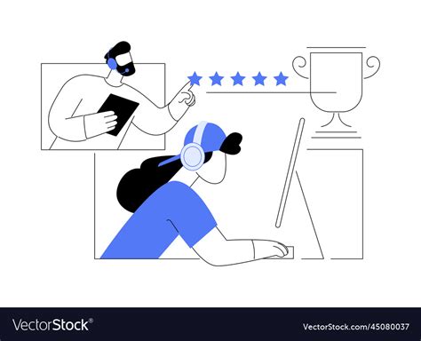 Esports player training abstract concept Vector Image