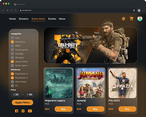 Game Store Website :: Behance