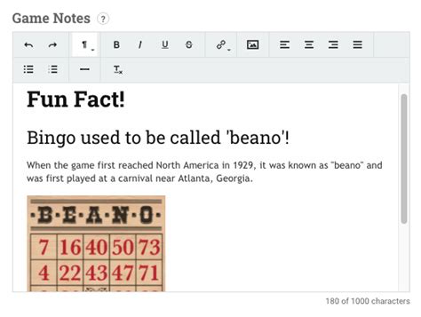 Game Notes Explained – Crowdpurr Help