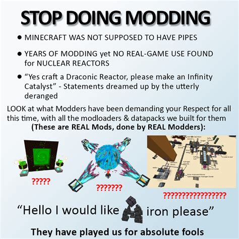 STOP DOING MODDING : r/StopDoingScience