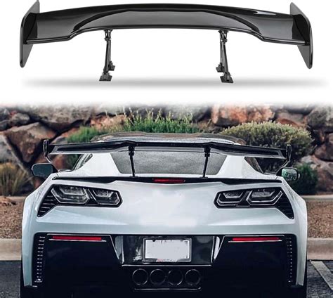 Amazon.com: JMTBNO 47 Inch GT Wing Rear Trunk Spoiler - Gloss Black ...