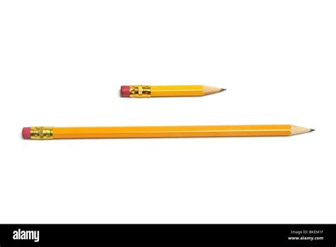 Long and Short Pencils Stock Photo - Alamy