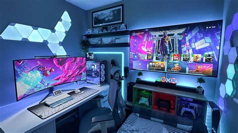 Gaming Setup / Room Tour! - 2023 - Ultimate Small Room Setup! - YouTube