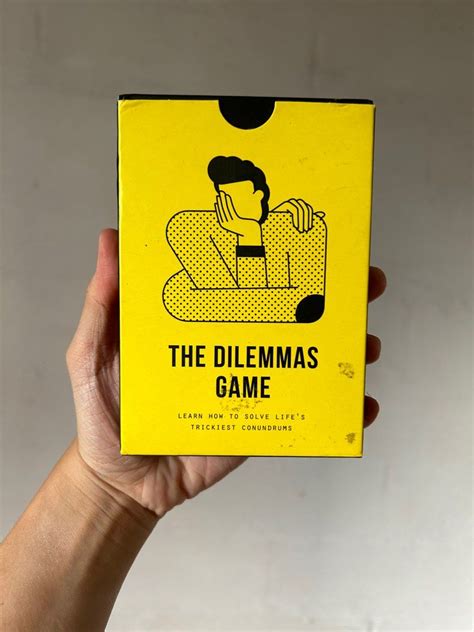The Dilemmas Game, Hobbies & Toys, Toys & Games on Carousell