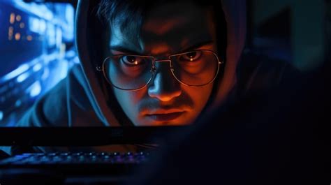 Premium AI Image | Gamer's eyes focused on the screen with reflections ...