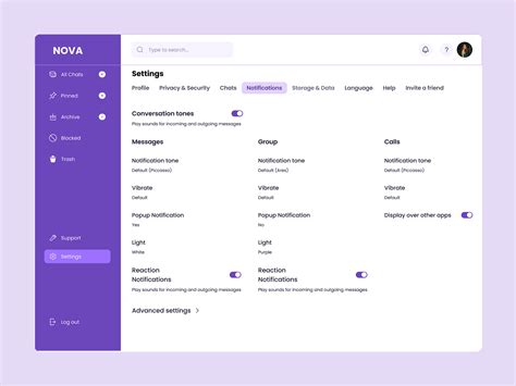Settings UI- Notifications by Nkechinyere Harrison on Dribbble