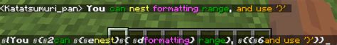 Better Formatting Code - Minecraft Mod